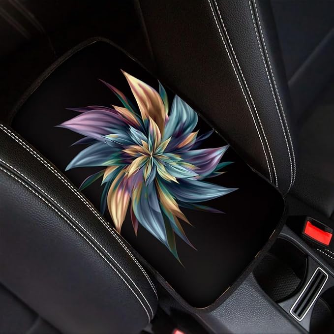 Biyejit Car Center Console Armrest Cushion Cover Pad Car Interior Decor Accessories Universal Fit for Sedan, Truck, SUV