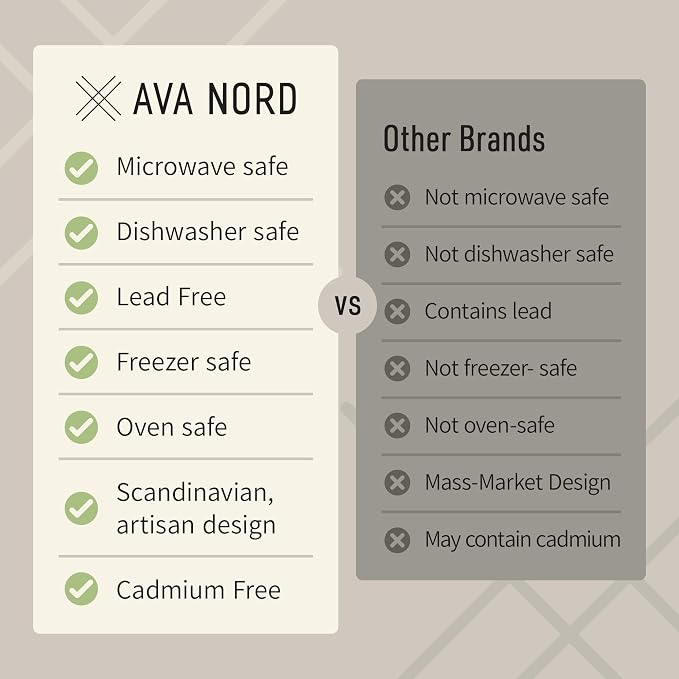 Ava Nord Small Ceramic Coffee Mugs Set of 4 | 8 oz Stoneware Coffee Cups | Lead-Free, Non-Toxic | Microwave & Dishwasher Safe | Comfortable Handle | Aesthetic Nordic Design for Cappuccino | Rose Sand