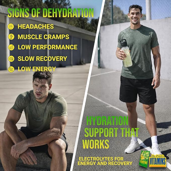 Dr. Price’s Electrolytes Powder Packets – Lemon Lime, 30 Packs | Sugar Free Electrolytes | Hydration Drink Mix, 72+ Trace Minerals, Manganese | Keto Electrolytes, Vegan, Doctor-Formulated, Made in USA