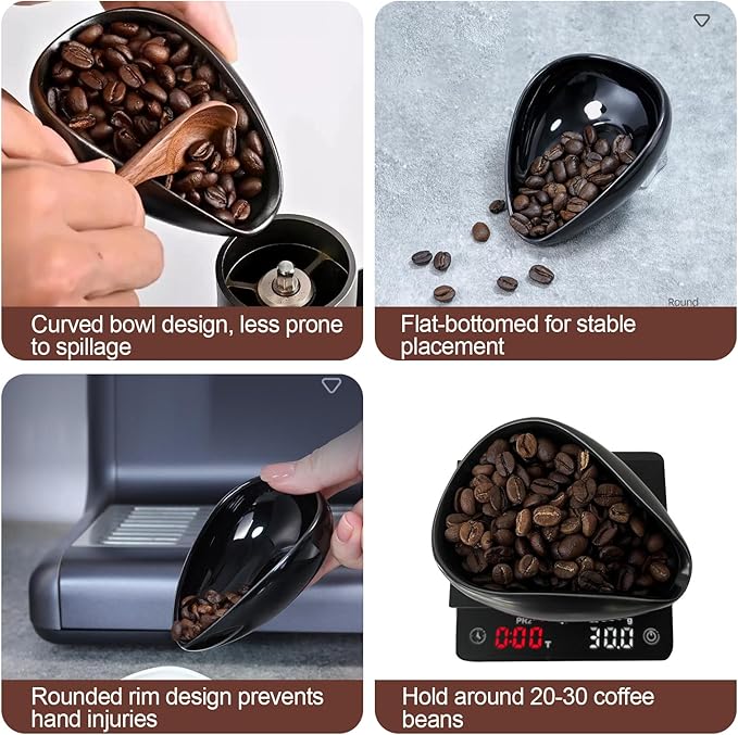 Coffee Bean Dosing Cup With 20ML Spray Bottle, Single Dosing Tray Espresso Bean Weighing Bowls Dose Coffee Measuring Container Tea Storage Tray for Beans Loose Leaf Tea Dose Vessel