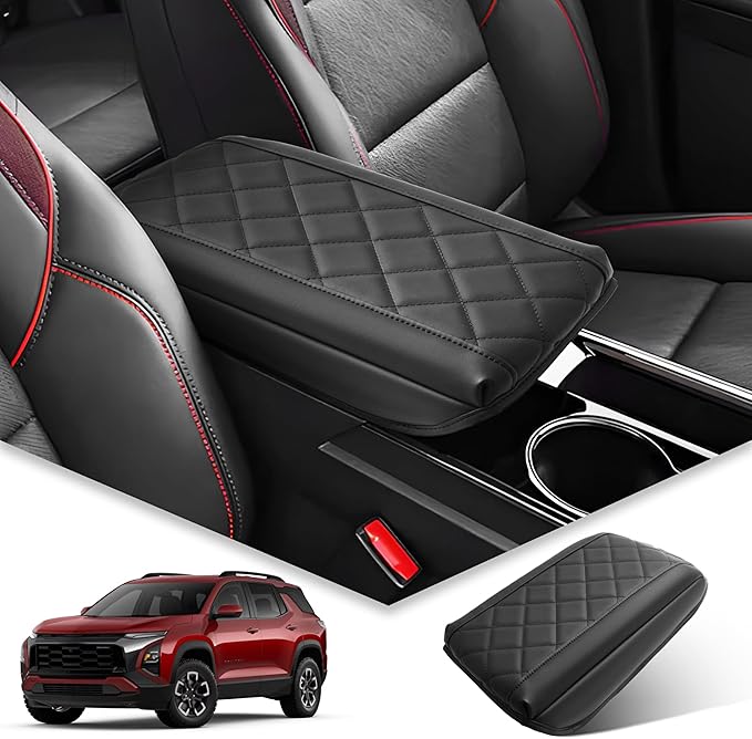 BIBIBO 2025 2026 Chevy Equinox Center Console Cover for 2025-2026 Chevy Equinox (LT/RS/ACTIV) Arm Rest Cover 2025 Chevrolet Equinox Accessories 2025 2026 Chevy Equinox Armrest Cover