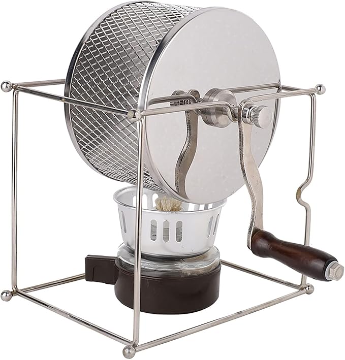 Coffee Beans Machine Mini Coffee Roaster Manual Coffee Beans Rollers Stainless Steel Roaster Coffee Machine for Home Kitchen