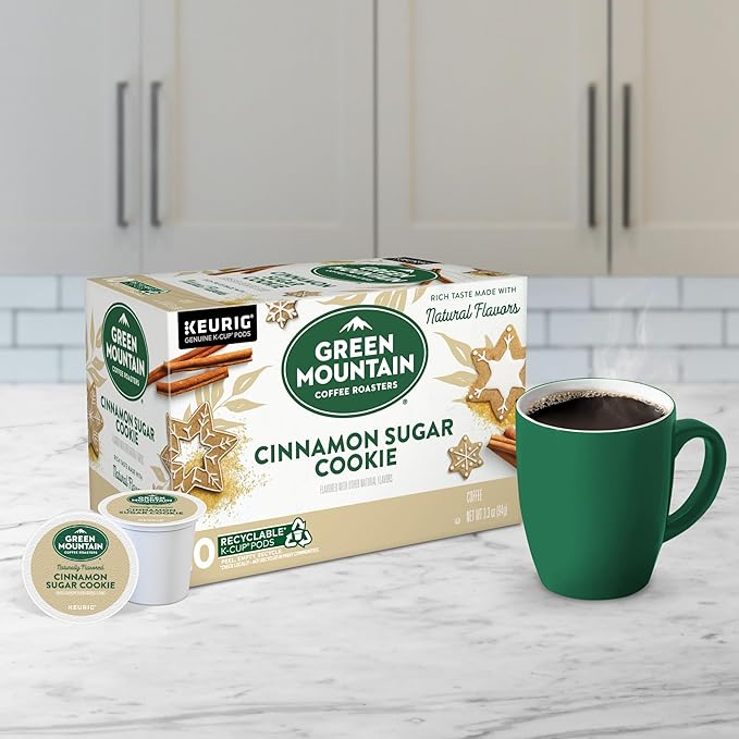 Green Mountain Coffee Roasters Cinnamon Sugar Cookie Coffee, Keurig Single Serve K-Cup Pods, 60 Count
