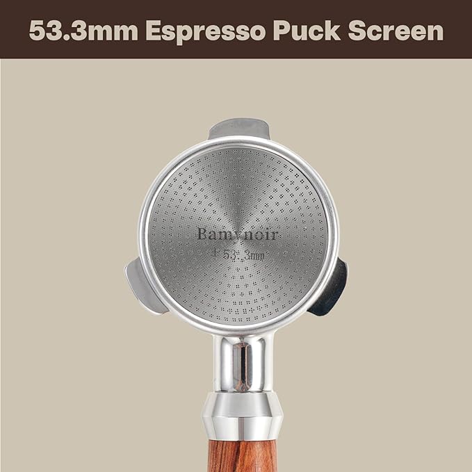 2packs Espresso Puck Screen,53.3mm Puck Screen Compatible With Breville Portafilter 54mm,Mesh Plate For Espresso Coffee Filter Basket,0.65mm Thickness,150μm,Stainless Steel (2 Packs 53.3mm)