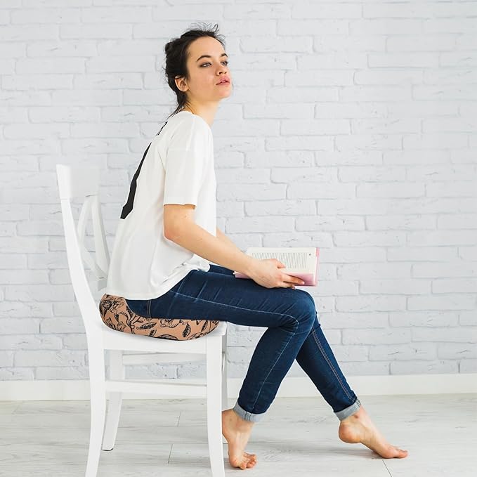 Floral Donut Pillow for Hemorrhoids Seat Cushion for Tailbone Pain Relief - Flower Home Office Chair Cushion for Long Sitting Work - Memory Foam Car Seat Cushions for Driving Butt Pain Pressure Relief
