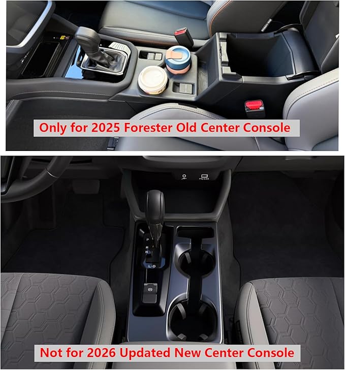 SXCY for 2025 Forester Armrest Cover for Forester 2025 Accessories [Not for 2026 Updated Center Console] 2025 Forester Center Console Cover 2025 Forester Middle Console Cover (Blue Line)