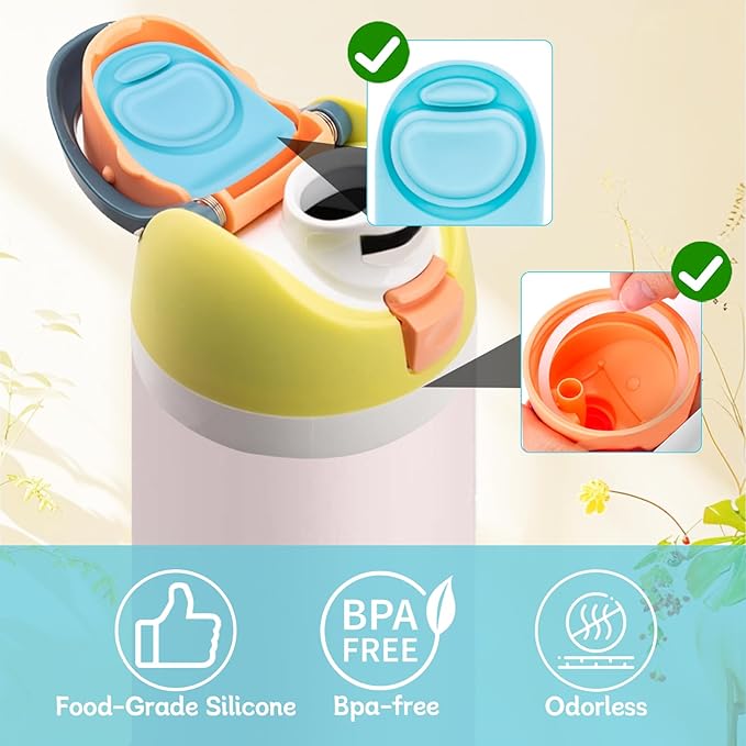 4 Sets Replacement Seal Gasket Stoppers for Owala Freesip Cap Mouth,Silicone O Sealing Ring Parts Water Bottle Top Lid Accessories for Owala Freesip 16/19/24/32/40oz 4p1-a04