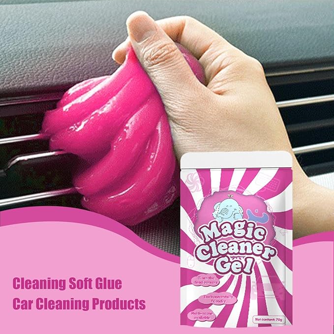 Car Cleaner Gel - Car Wash Interior Dust Remover Glue - Automotive Dust Crevice Cleaner, Slime Auto Air Vent, Cleaning Putty for Keyboard