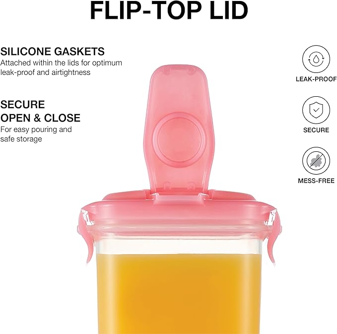 LocknLock Aqua Fridge Door Water Jug with Handle BPA Free Plastic Pitcher with Flip Top Lid Perfect for Making Teas and Juices, 2 Quarts, Pink