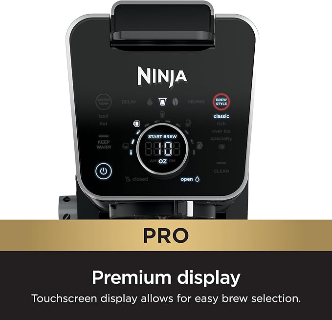 Ninja Drip Coffee Maker With K Cup Combo, DualBrew Pro Specialty Coffee System, Coffee Machine Compatible with K-Cup Pods, 12 Cup Single Serve Coffee Makers with Paper Filter, CFP301