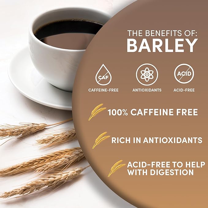 Worldwide Botanicals Organic Barley, Instant – 57 Servings – Italy’s Orzo, their Favorite Coffee Alternative – Caffeine Free, Acid Free, Kosher, 6 Ounces