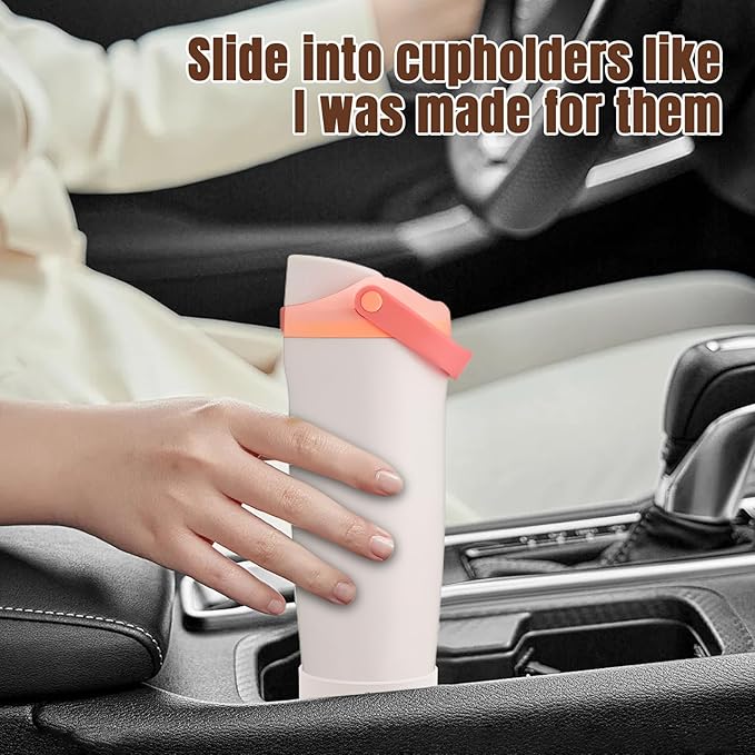 2PCS Silicone Boot Compatible with Owala 30oz & 40oz FreeSip Sway Bottles & Tumblers, Protective Anti-Slip Bottom Cover Sleeve for Freesip Sway Tumbler