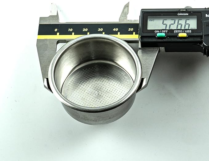LEVERPRESSO 51mm Non-Pressurized Espresso Filter Basket, Ridgeless 18g 304 Stainless Steel Portafilter Basket, 632 Micro-Holes, Fits Most 51mm Portafilters