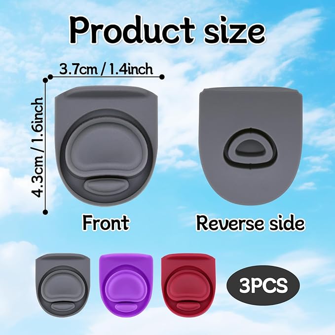 3pcs Replacement Rubber Stopper Seal Compatible with Owala FreeSip 24oz 32oz,Water Bottle Lid Insert Cap Silicone Seal Parts for Owala 16/19/24/32/40oz Gasket Mouthpiece Accessories ZS9