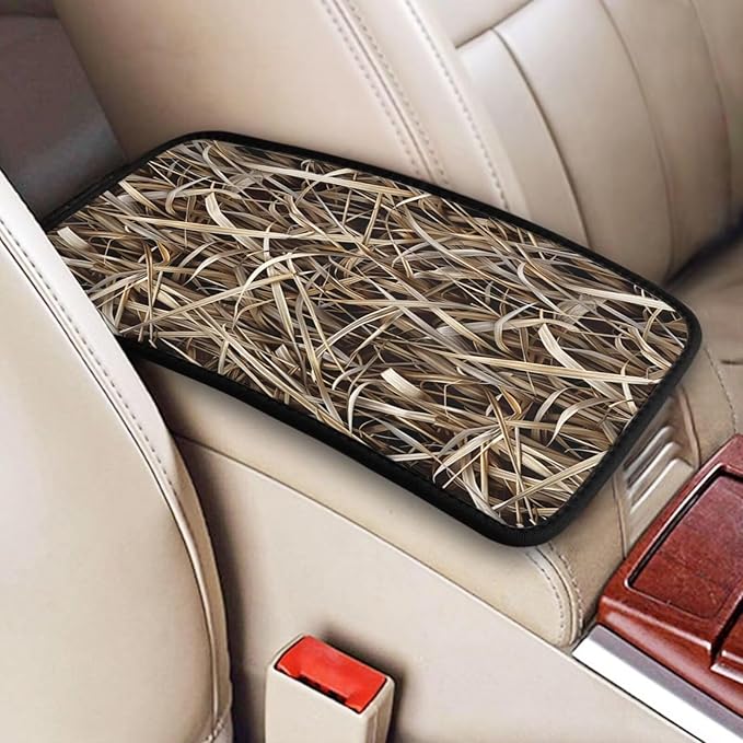 Car Center Console Cushion Pad Camouflage Universal Armrest Seat Box Cover Protector Brown Army Camo Comfortable Car Decor Accessories Fit for Most Cars Truck Van Sedans Vehicles SUV