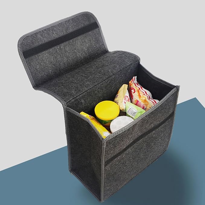 Car Trunk Storage Organize Felt Multiple Pocket Toolbag Practical Car Accessory Organize Bag for Keeping Auto Gear Tidy