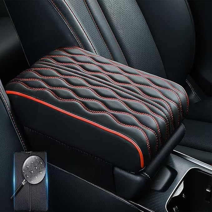 Car Armrest Pad for Mercedes Benz S Class S500 S580 S580e Waterproof Center Console Pad Car Armrest Seat Box Cover Protector Universal Arm Rest Cushion Pads,D