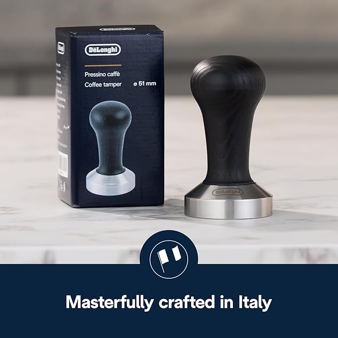 De'Longhi DLSC080 Black Wood Espresso Coffee Tamper