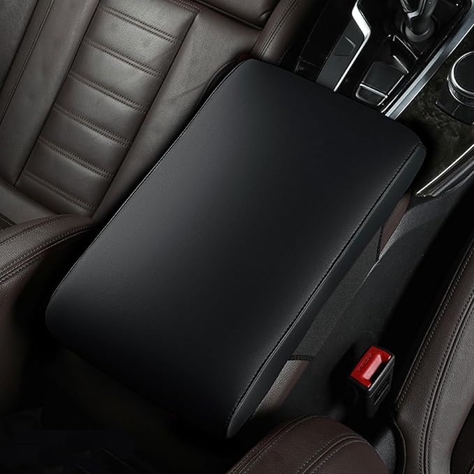 Car Armrest Covers for Mercedes Benz Mercedes-EQ EQB 250 300 350 Premium Leather Center Console Armrest Cushion Pad Anti-Scratch Soft Support for Elbow Auto Interior Accessories