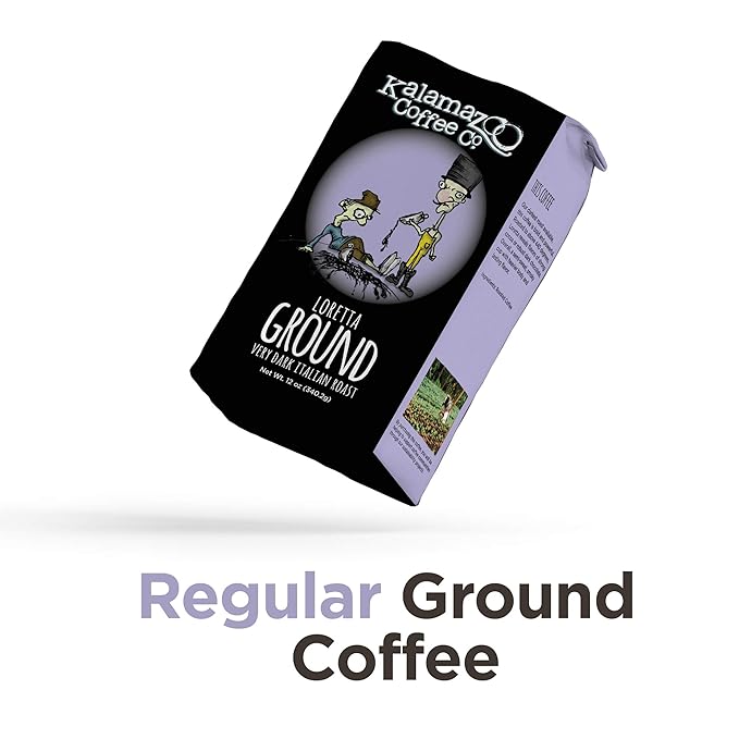 KALAMAZOO COFFEE COMPANY Ground Coffee Variety Pack - Backpackers Blend, Loretta, & Papua New Guinea | 12oz Bag (3 Pack)