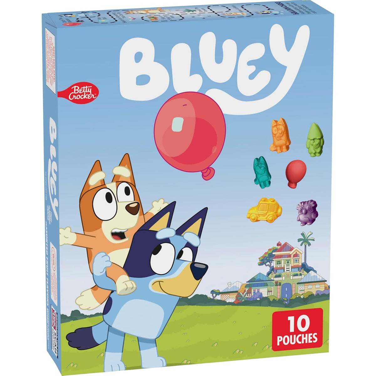Bluey Fruit Flavored Snacks, Fat Free and Gluten Free Snacks, 17.6 oz (22 Pouches)