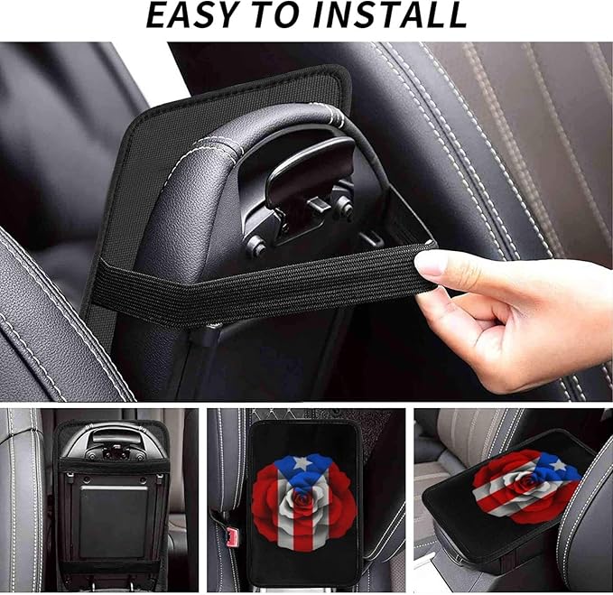 DARLEKS Car Armrest Cushion Auto Center Console Cover Pad Car Handrail Box Universal Decoration Mat