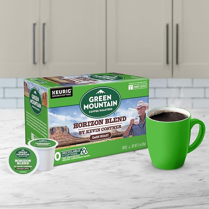 Green Mountain Coffee Roasters Horizon Blend Coffee by Kevin Costner, Keurig Single Serve K-Cup Pods, 60-Count (6 x 10 Count Boxes)