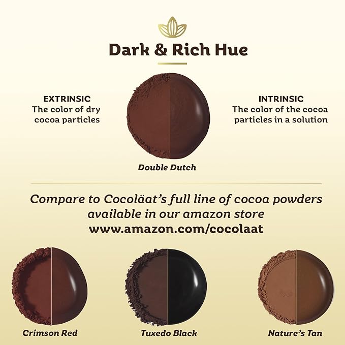 Cocoläat European Style Dutch Cocoa Powder | Culinary Grade for Bakers, Pastry Chefs, & Chocolatiers | Dark and Rich With High 22/24% Cocoa Butter | Resealable Pouch | 12 oz, 340 g