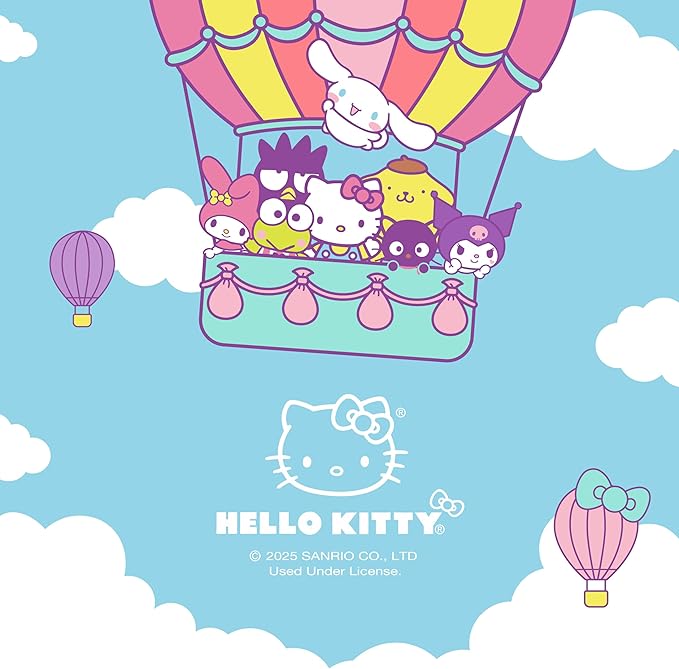 Carbella Officially Licensed Hello Kitty Seat Cushion - Cute Pink Office Chair Cushion for Car, Home, Work or Desk - Comfort Memory Foam Cushions for Coccyx, Back, Tailbone Pain Relief Pillow