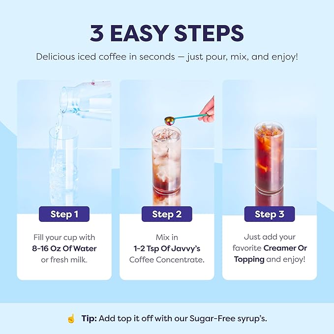 Coffee Concentrate - Cold Brew Coffee, Perfect for Hot or Iced Instant Coffees, Hot Drinks, Cold Brew Concentrate, 5 Pack - French Vanilla