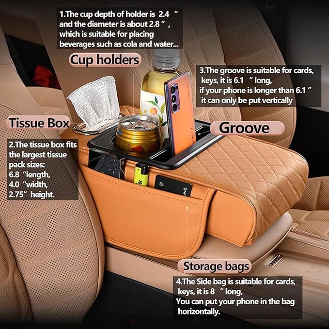 Car Armrest Cushion for Benz SLK 1998-2006,5-in-1 Center Console Cover Gel Center Console Pad with Memory Foam, Non-Slip Comfort Elbow Rest for Long Drive,34 * 17.5 * 7black