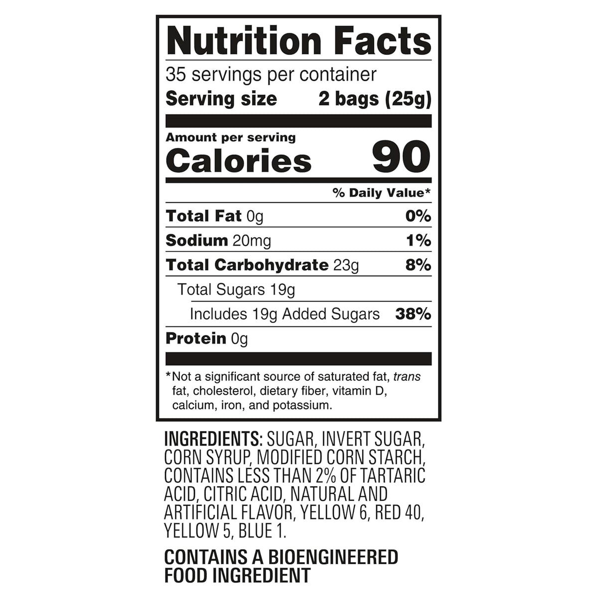 SOUR PATCH KIDS Soft & Chewy Gummy Candy, Bulk Candy, 140 Snack Packs
