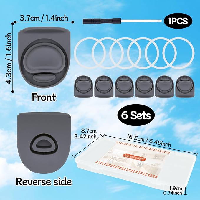 6 Sets Replacement Seal Gasket Stoppers for Owala Freesip 16oz 32oz Cap Mouth,Silicone O Sealing Ring Parts Water Bottle Top Lid Accessories for Owala Freesip 16/19/24/32/40oz（6 colors 1