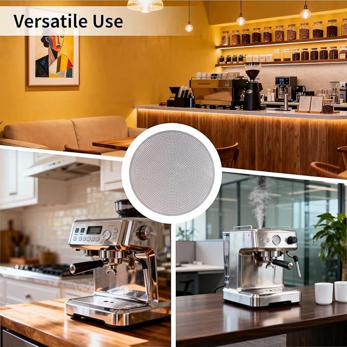 3 Pcs 58mm Espresso Puck Screen - 0.2mm Ultra Thin Espresso Puck, Stainless Steel Reusable Coffee Filter, Compatible with Espresso Machine 58mm Portafilter Basket