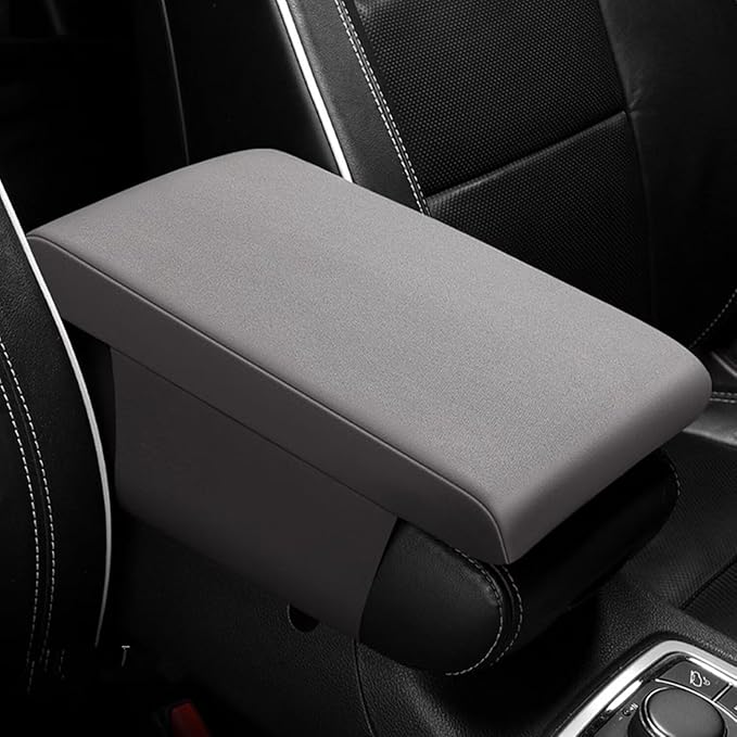 Car Center Console Cover,Universal Memory Foam Car Armrest Pad,Car Interior Accessory for Women Men,Armrest Cover Protector for Cars,Vehicles,SUV Grey