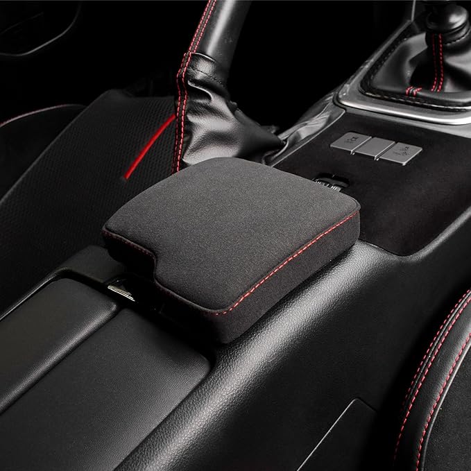 KUNGKIC for MT Toyota GR86 Subaru BRZ 2022 2023 2024 2025 Soft Armrest Pillow Auto Center Console Cushion Pad Automotive Interior Accessories 9002 Color Italian Suede