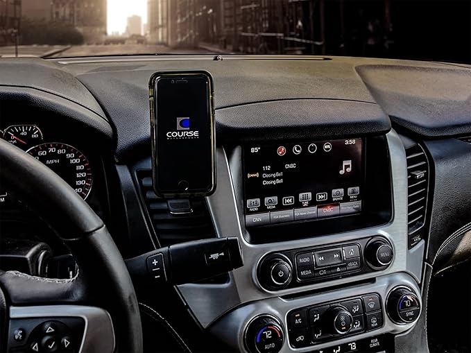 Course Motorsports DirectFit Magnetic Phone Mount and Car Phone Holder for Chevrolet/GMC Tahoe, Yukon, and Suburban (2015-2020) - Magnetic Non-Charging Swivel Head (Left Side)