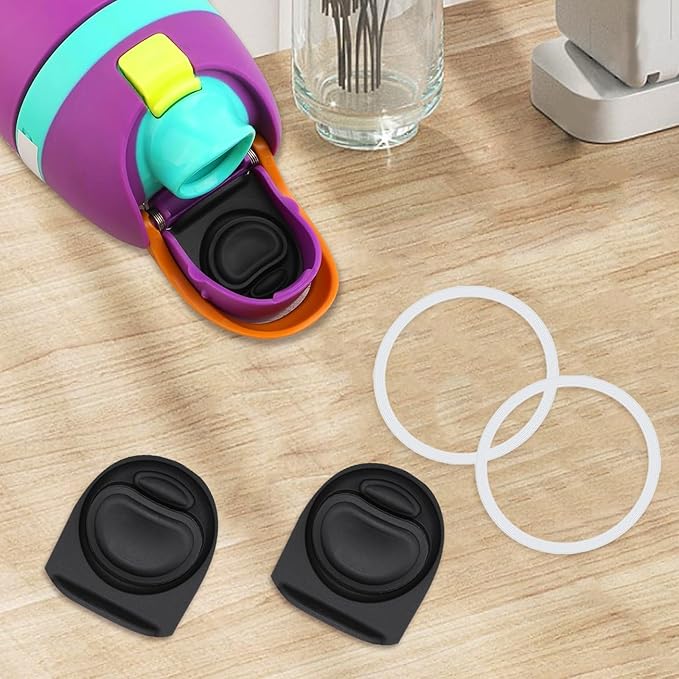 2 Sets Replacement Rubber Stopper and O Ring Gasket Compatible with Owala FreeSip 24oz 32oz,Water Bottle Lid Insert Cap Seal Parts for Owala 16/19/24/32/40oz Mouthpiece Accessories B2S7