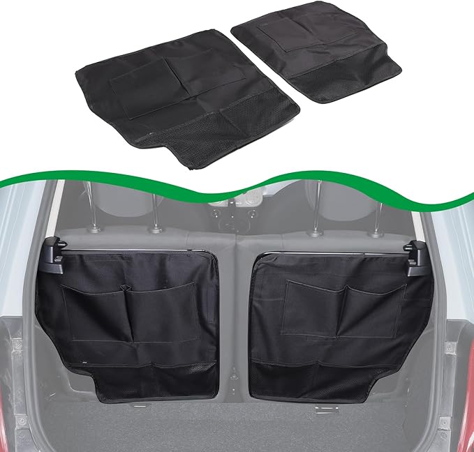 HAPPYHORSE Car Trunk Storage Bag Storage Pockets Compatible with Fiat 500/500 Abarth 2016-2024 Car Trunk Backseat Panel Hanging Organizer Oxford Cloth Storage Bag (Rear seat panel storage bag（16-24）)