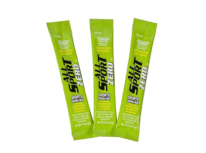 All Sport Powder Hydration Sticks, Zero Calorie, Performance Electrolyte Drink Mix, Sugar Free, Lemon-Lime, 50 Ct box
