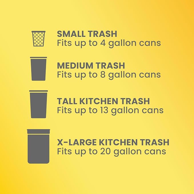 Glad ForceFlex Tall Kitchen Drawstring Trash Bags, 13 Gal, Fragrance Free (Package May Vary) (Pack of 240)