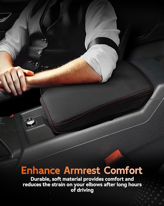 CDEFG for 2017-2025 Audi A4 Center Console Cover Armrest Box Cover for A4 (Premium, Premium Plus, Prestige) 2020 2021 2022 2023 2024 2025 Accessories Console Arm Rest Protector