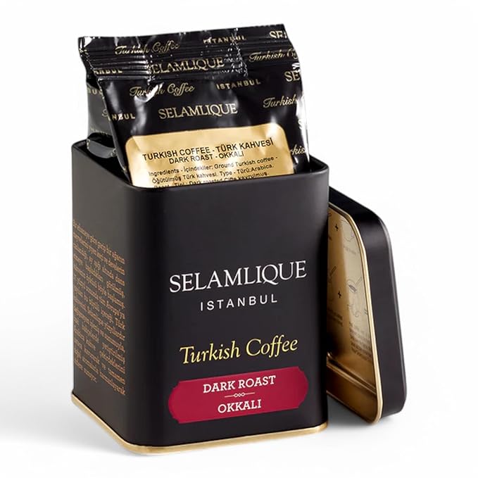 Selamlique Istanbul Turkish Coffee (4.40oz) Ultra Fine Ground (Dark Roast)