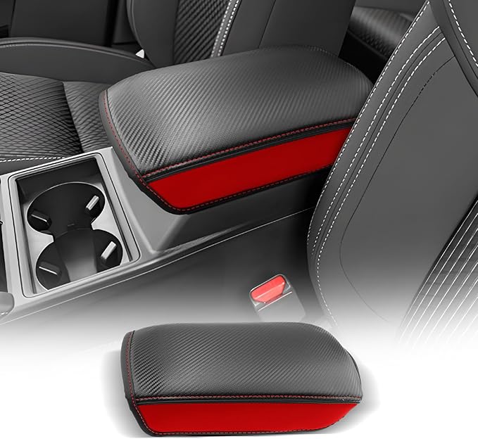 CDEFG for Mitsubishi Outlander 2022 2023 2024 2025 SE, Black Edition, SEL Car Armrest Cover, Center Console Protector Pad Arm Rest Box Cushion Mat Interior Accessories (Not for Outlander Sport)