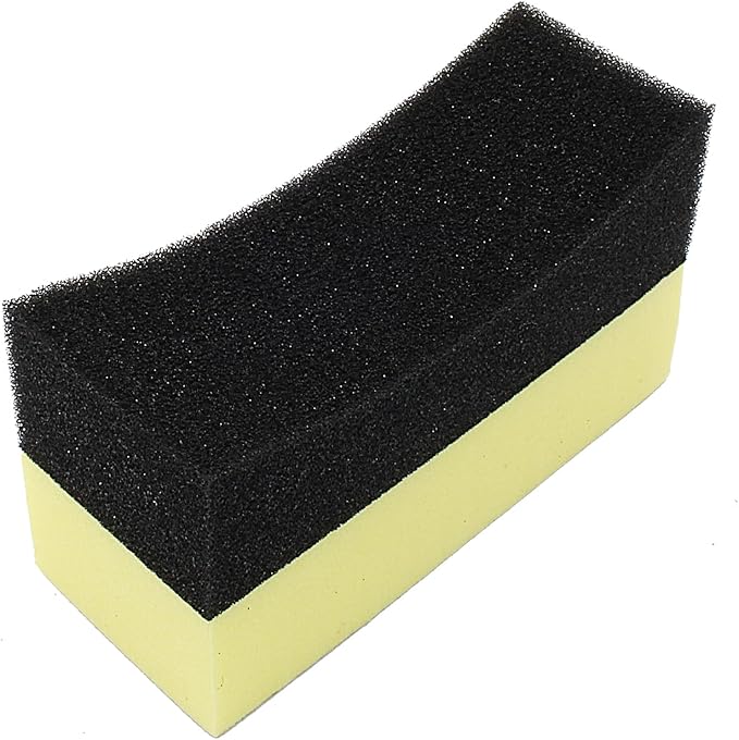 12Pcs Tire Applicator Dressing Shine Sponge Tire Dressing Applicator Pads Tire Contour Dressing Applicator Pads Color Polishing Sponge Wax Buffing Pads Cleaning Sponges for Car Glass