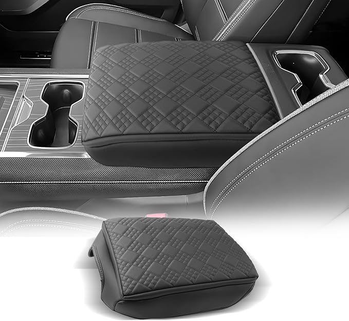 CDEFG for Chevrolet Silverado EV 2024 2025 2026 Center Console Cover Armrest Box Cover for Chevy Silverado EV (Work Truck, LT, RST) Accessories Arm Rest Protector Thickened