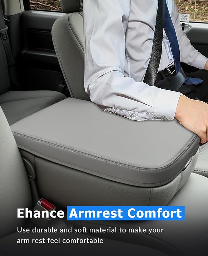 INTGET Center Console Cover for 2002-2012 Dodge Ram 1500 2500 3500 Accessories Interior Middle Armrest Arm Rest ST, SLT, Laramie, Sport, TRX4 Cushion Pad Protector(Fit for Jump Seat Console)