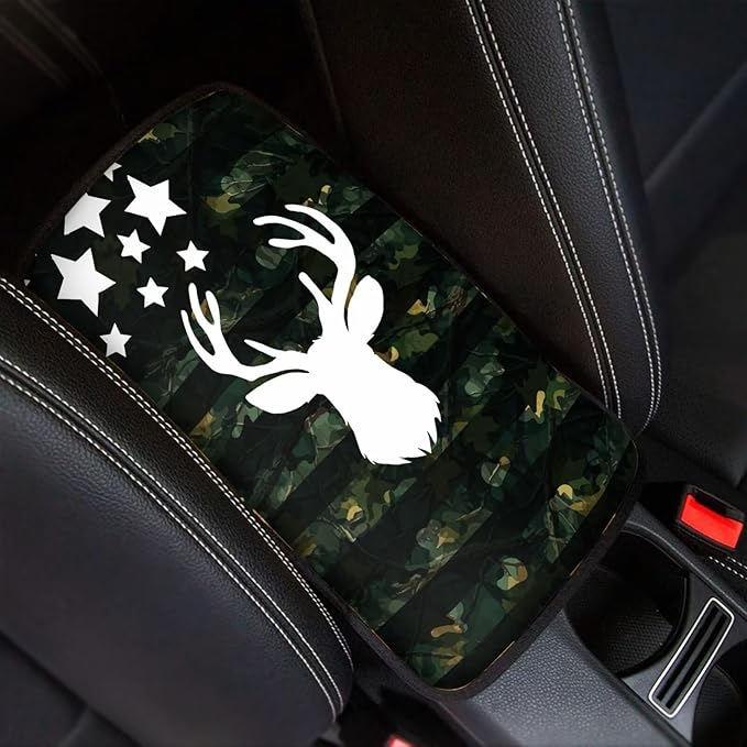 Biyejit Car Center Console Armrest Cushion Cover Pad Car Interior Decor Accessories Universal Fit for Sedan, Truck, SUV