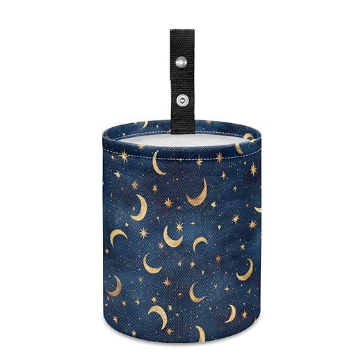 Galaxy Moon Car Trash Bin Mini Auto Garbage Auto Storage Bag Waterproof Multipurpose Vehicle Accessories Car Organizer