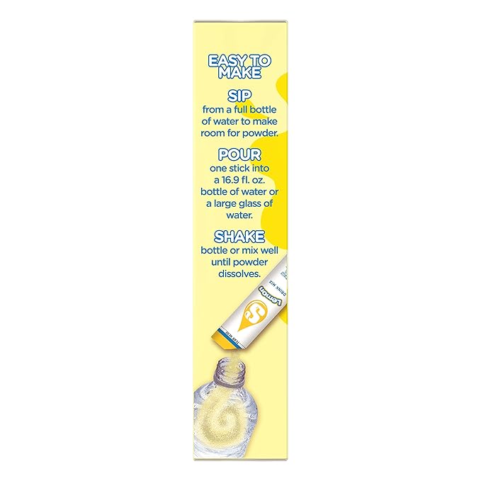 Starburst Singles To Go Powdered Drink Mix, Lemon, 3 Boxes with 6 Packets Each - 18 Total Servings, Sugar-Free Drink Powder, Just Add Water, 6 count (Pack of 3)